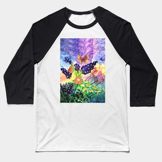 Bluebonnet Bouquet Baseball T-Shirt by ArtByMark1